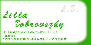 lilla dobrovszky business card